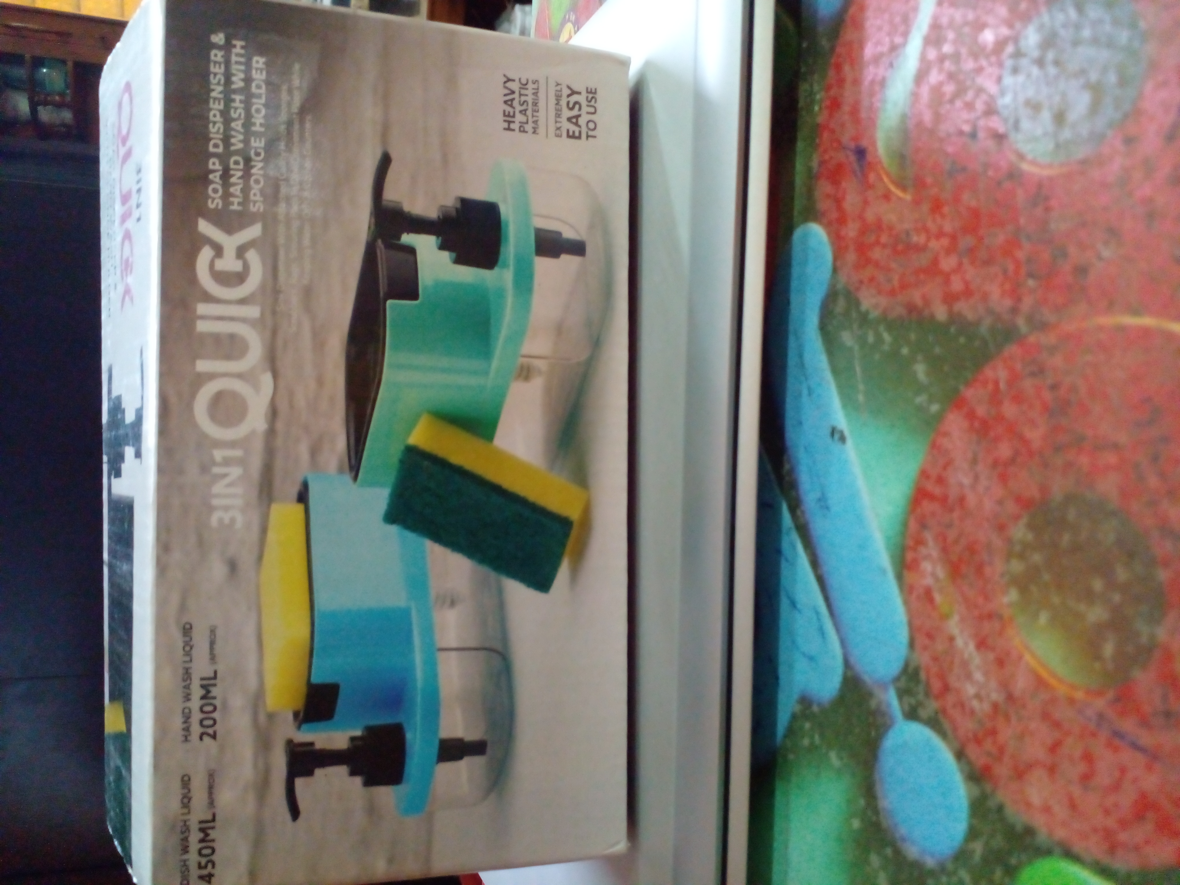 Soap dipenser hand wash with sponge holder